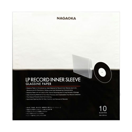 NAGAOKA GRS-LP10 グラシン紙 レコードインナースリーブ（10枚入）